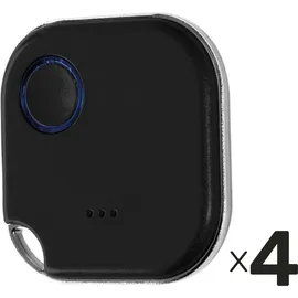 Shelly - Bluetooth Schalter u. Dimmer, Blu Button1, Plug&Play, schwarz, 4er Set