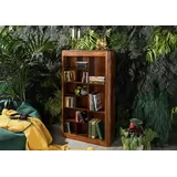 MASSIVMOEBEL24.DE CD-Regal 65 x 18 x 110 cm Walnuss