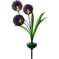 I-Glow LED-Solar-Pusteblume - Lila Köpfe