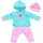 Bayer Puppenkleidung Hose Schmetterling Blau/Rosa (46 cm)