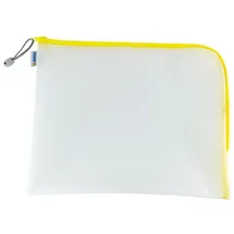 Herma Reißverschlussbeutel DIN A4 überbreit transparent/gelb,