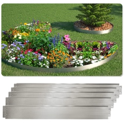 Rasenkante 25m 100x18cm verzinkt Beeteinfassung Beetumrandung Mähkante Metall Palisade