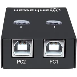 Manhattan 2 Port USB 2.0-Umschalter Schwarz