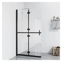vidaXL Faltbare begehbare Duschwand Halbmattiertes ESG-Glas 70x190 cm