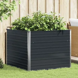 vidaXL Garten-Hochbeet verzinkter Stahl 100 x 100 x 77 cm Anthrazit