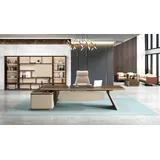 xlmoebel Design Eckschreibtisch Büro Einrichtung Chef Zimmer Möbel Tisch Büromöbel neu