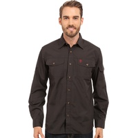 Fjällräven Singi Trekking, SHIRT LS M Herren Langärmeliges Trekking-Hemd Dark Grey, XXL, F81838-030