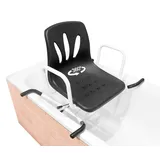 Pepe Mobility - Badewannensitz Senioren Drehbar 360o, Duschstuhl mit Rückenlehne, Badesitz Erwachsene, Drehstuhl Badewanne Schwarz