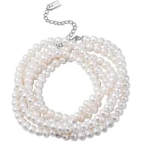AILORIA Armband-Halskette MOE Silber/weiß