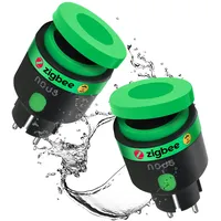 l-trade group sp.z o.o Smart-Home-Steckdose IP44 Schwarz 2 St.