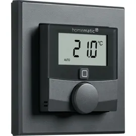 Homematic IP Wandthermostat mit Luftfeuchtigkeitssensor Anthrazit