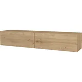 [en.casa] Fernsehschrank Toivakka 135x31x25cm Eiche