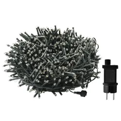 Deko Lichterkette 23 Meter 1000 LED warmweifl 8 Leucht Funktionen Timer