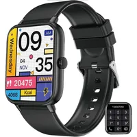Smart Watch Damen ist anwendbar auf Ios Android. Fitnessuhr Herzfrequenzmesser, Fitness-Tracker für 123 Sportmodi.Ip68 Waterproof Fashion Android IOS - Schwarz