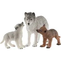 Schleich Wild Life Wolfsmutter mit Welpen 42472