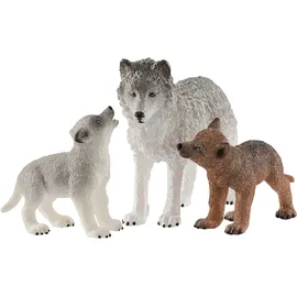 Schleich Wild Life Wolfsmutter mit Welpen 42472