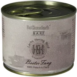 Dr. Clauder's BARF Fleisch 200g Dosen Nassfutter für Hunde & Katzen Bester Fang 6x200g