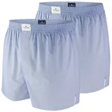 Tom Tailor Boxershort 2Er Pack Dakota in blau-hell-Karo | Gr.: XXL