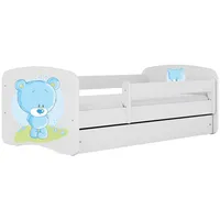 Raumhirsch furniture Kinderbett, Weiß, Holzwerkstoff, Holzwerkstoff, 1 Schubladen, 80x180