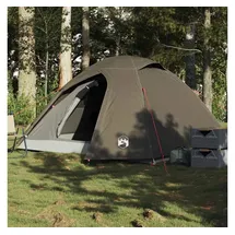 vidaXL Kuppel-Campingzelt 4 Personen Braun