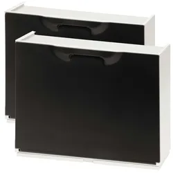 2er-Set Schuhregale WellHome Unika aus Polypropylen in Schwarz