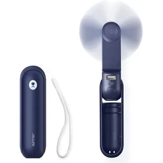 JISULIFE Hand-Ventilator, Mini Tragbarer Handventilator, Batteriebetrieben klein