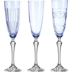 Veranda Champagner-Gläser 200 ml himmelblau 3 St.