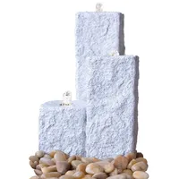HEISSNER Springbrunnen Neptun LED grau