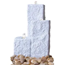 HEISSNER Springbrunnen Neptun LED grau