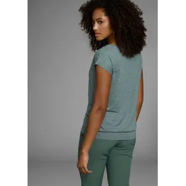 H.I.S. Funktionsshirt in schwarz, petrol-geringelt | Gr.: 44/46,