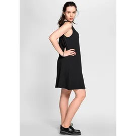 sheego Jerseykleid Shirtkleid Schwarz 46