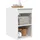 vidaXL Badezimmerschrank Inzwischen Weiß 30 x 44,5 x 50 cm