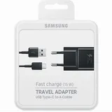 Samsung FastCharge Handy Ladegerät USB-C mit Schnellladefunktion 15W inkl. Kabel Black