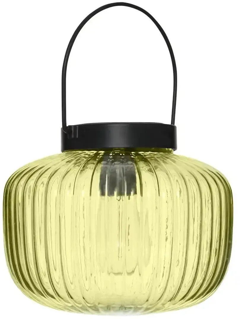 HOME STORY LED Laterne   ¦ grün ¦ Glas,Metall,Kunststoff ¦ Maße (cm): H: 13  Ø: 15.5