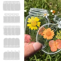 Transparente Trockenblumen Lesezeichen, 20 Stück Transparente Getrocknete Blumen-lesezeichen, DIY Hausgemachte Lesezeichen Blumen-Glaswaren Lesezeichen für Kinder Heim Schule Buch (Set A)