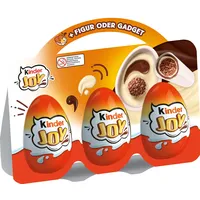 Kinder Joy – Überraschungsei – Eine Hälfte mit Milch- und Kakaocreme mit Knusperkugeln, die andere Hälfte mit Überraschung – Design und Promotion können variieren – 3 kinder Joy à 20 g