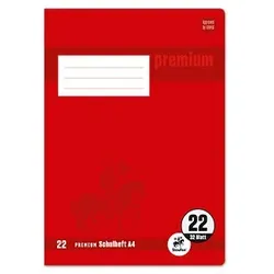 Staufen® Doppelheft Premium Lineatur 22 kariert DIN A4 ohne Rand, 32 Blatt