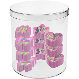 Karactermania Barbie Mix-Würfel mit 12 Radiergummis, Rosa