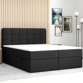 m-punkt Prag 180 x 200 cm Schwarz