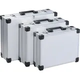 Trendline Werkzeugkoffer 3er Set unbestückt grau