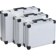 Trendline Werkzeugkoffer 3er Set unbestückt grau