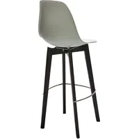 Essentials Keeve grau ohne Armlehne, Birkenholzgestell, mit sitzfläche, 53x47x119cm