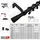 deco-raum Gardinenstange 1-lauf Wandmontage Kegel 300cm