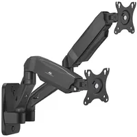 Maclean Brackets Maclean Monitor-Wandhalterung für 2 Monitore 17–32" Flach-