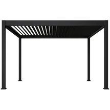 Weide E-Deluxe 3 x 4 m inkl. 4 Seitenteile Anthrazit/Schwarz