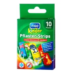 FIGO Kinder Pflaster-Strips, Tierkinder Motive 10er Pack