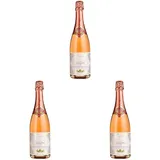 Cave de Lugny Crémant de Bourgogne Brut Rosé (1 x 0.75l) (Packung mit 3)