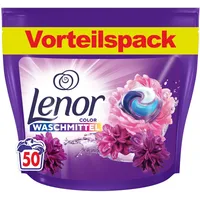 LENOR PODS® Waschkapseln Colorwaschmittel 50 Waschladungen, Blütentraum, Langanhaltende Frische Und Geruchsentfernung Bei Kaltwäsche