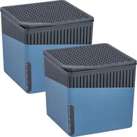 Wenko Raumentfeuchter Mod. Cube, Blau, 1000 g, 2er Set Dekoration