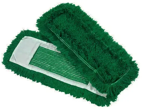 Wischmop aus Baumwolle Mopptex getuftet 40 cm grün Baumwollmop, innen Schlinge außen Franse